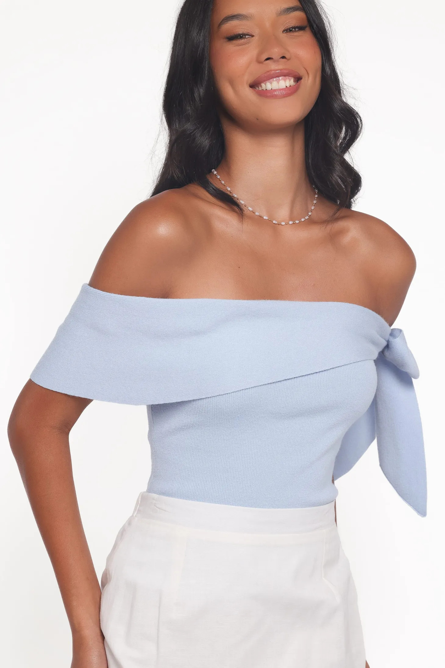Charama Off Shoulder Knit Top