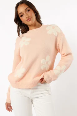 Charlie Flower Knit Sweater