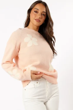 Charlie Flower Knit Sweater