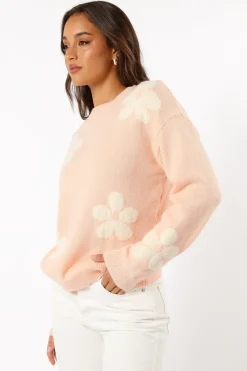 Charlie Flower Knit Sweater