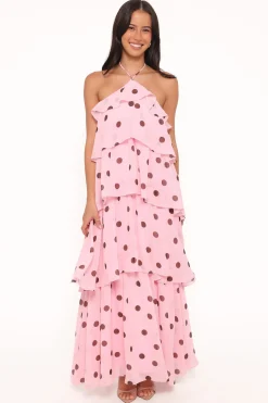 Chasity Halterneck Maxi Dress