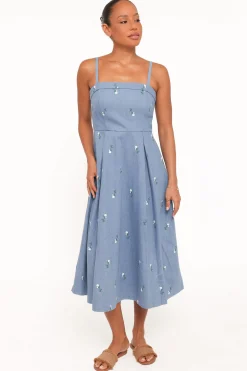 Chelsea Embroidered Midi Dress