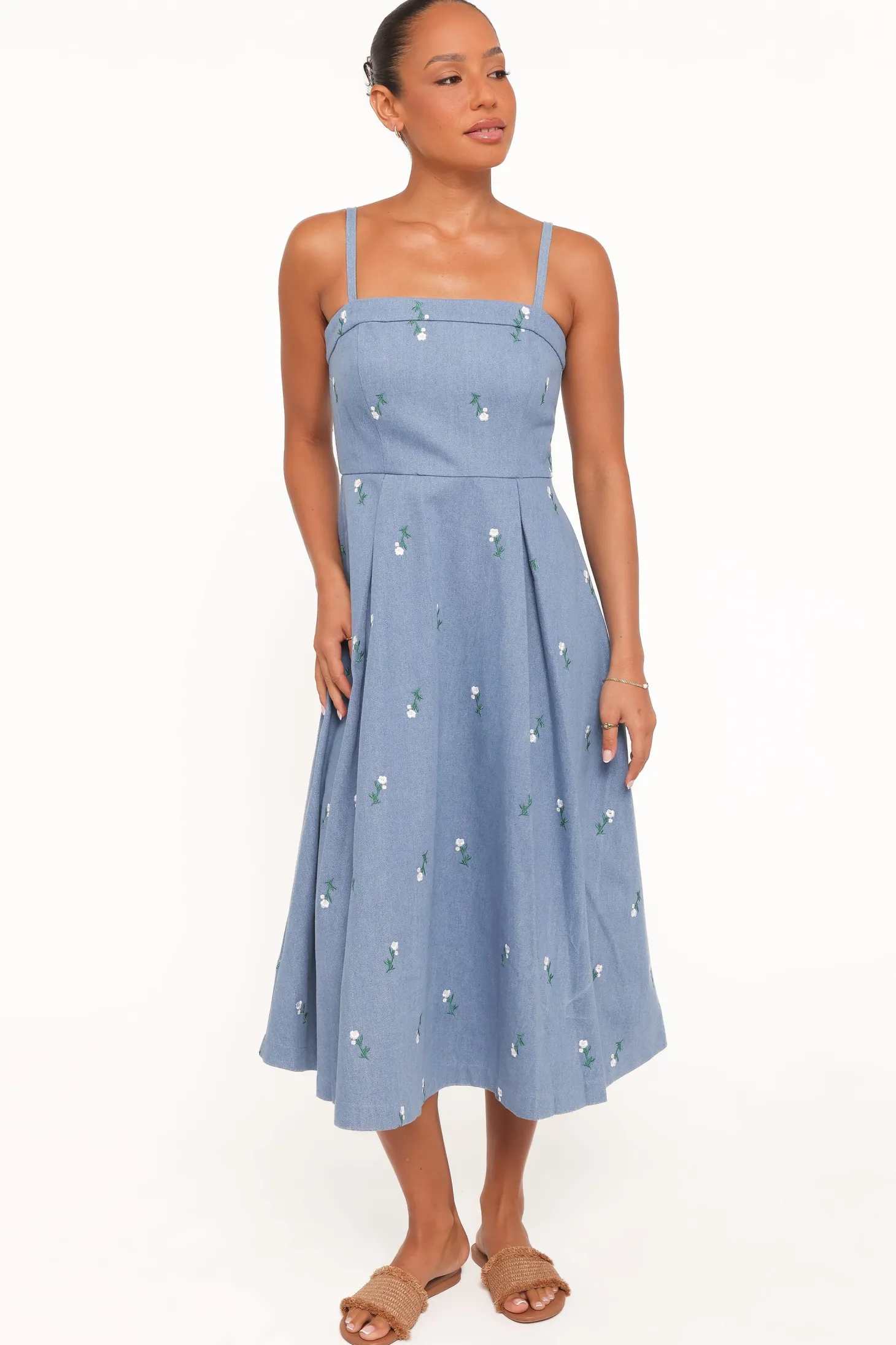 Chelsea Embroidered Midi Dress