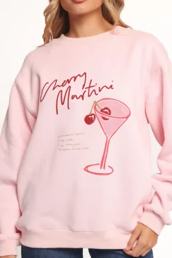 Cherry Martini Graphic Sweatshirt