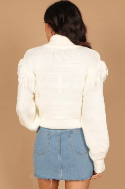 Christie Fringe Knit Sweater