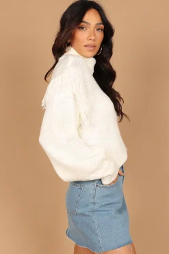 Christie Fringe Knit Sweater