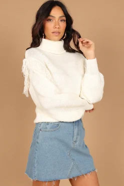 Christie Fringe Knit Sweater