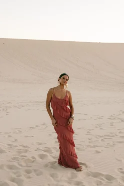 Ciao Ruffles Maxi Dress