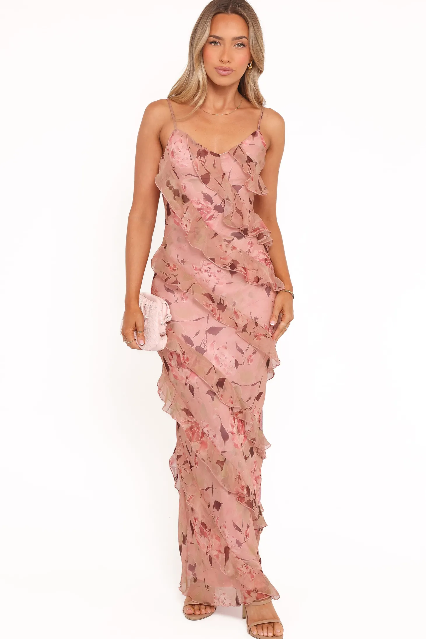 Ciao Ruffles Maxi Dress