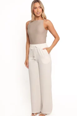 Cinch Wide Leg Crepe Pant