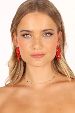 Claret Statement Earrings