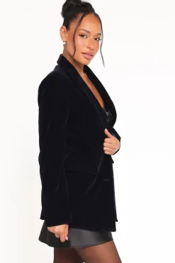 Clive Velvet Blazer