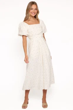 Clo Puff Sleeve Midi Dress