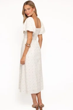 Clo Puff Sleeve Midi Dress