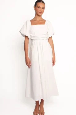 Clo Puff Sleeve Midi Dress
