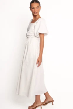 Clo Puff Sleeve Midi Dress