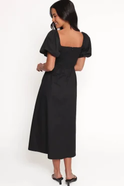 Clo Puff Sleeve Midi Dress