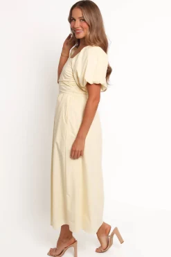 Clo Puff Sleeve Midi Dress