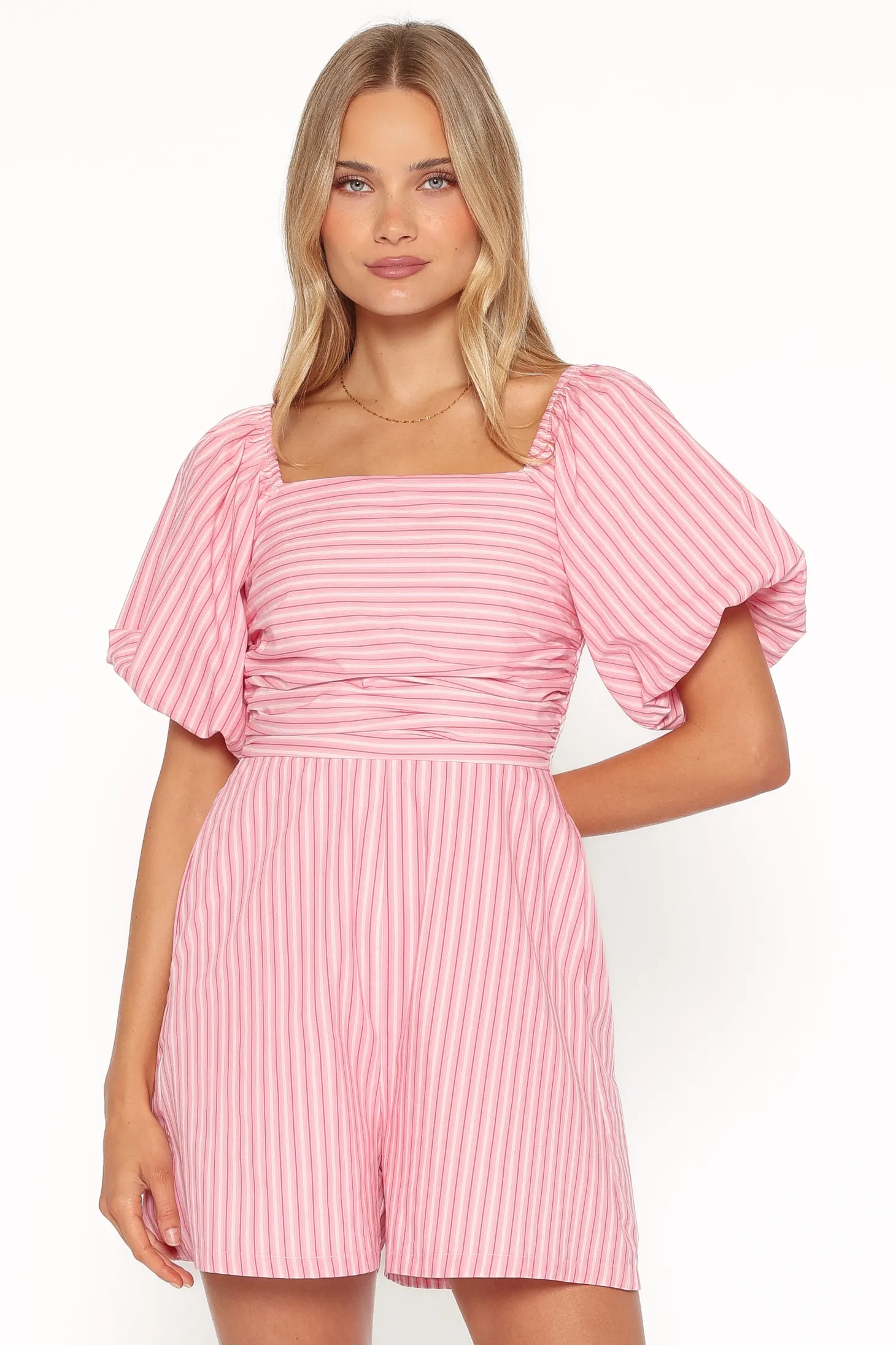 Clo Puff Sleeve Romper