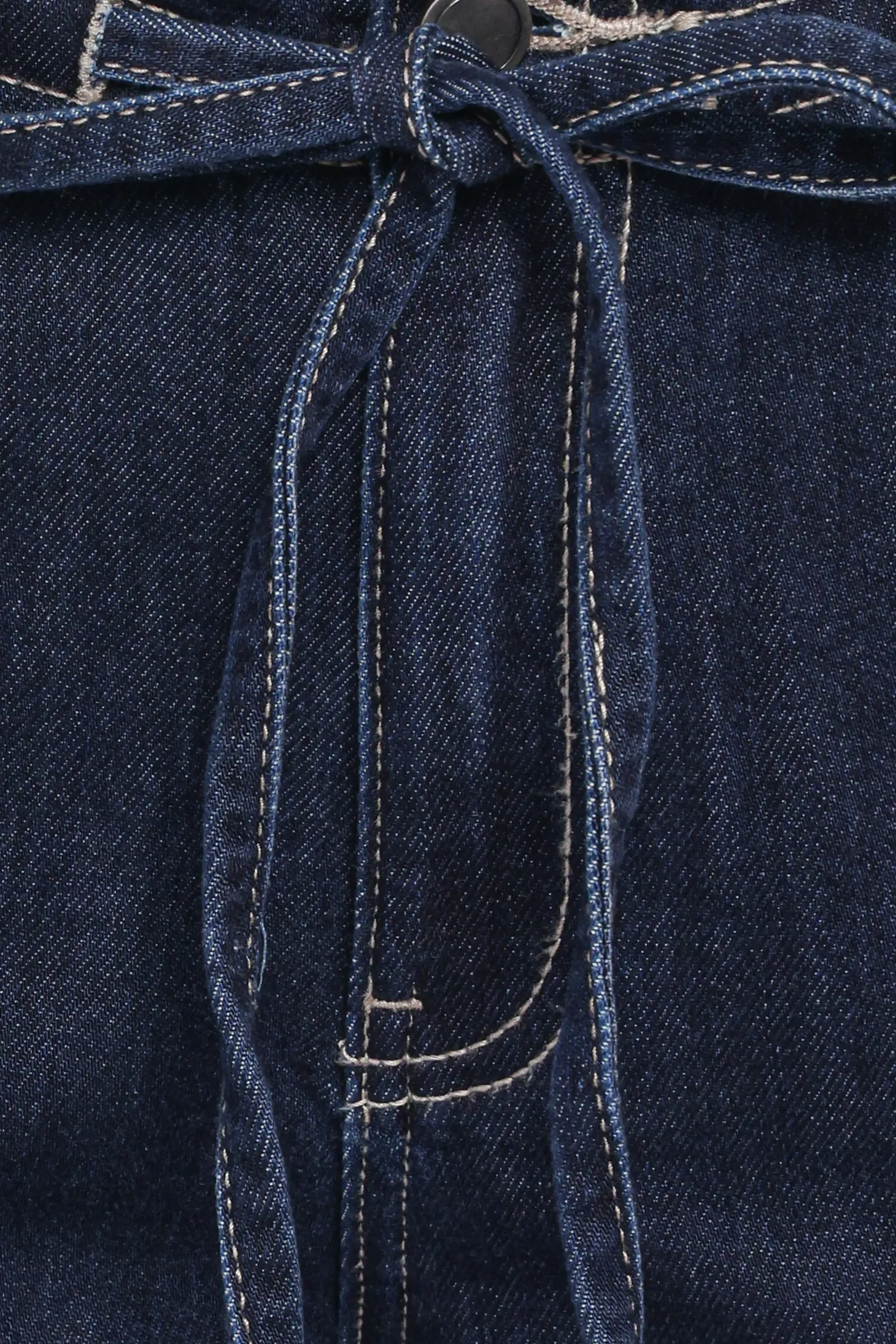 Clover Drawstring Wide Leg Jeans