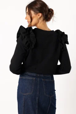 Cora Ruffle Sleeve Sweatshirt