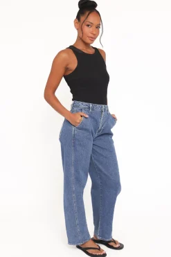 Cosima Stretch Arc Barrel Jean