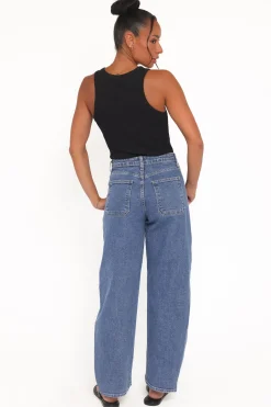Cosima Stretch Arc Barrel Jean