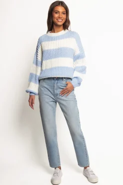 Courtney Thick Stripe Knit Sweater