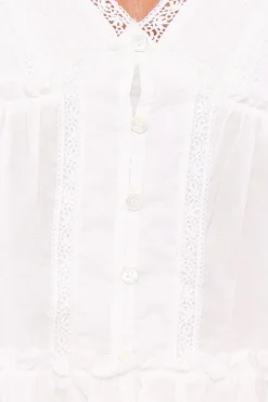 Daisy Cap Sleeve Top