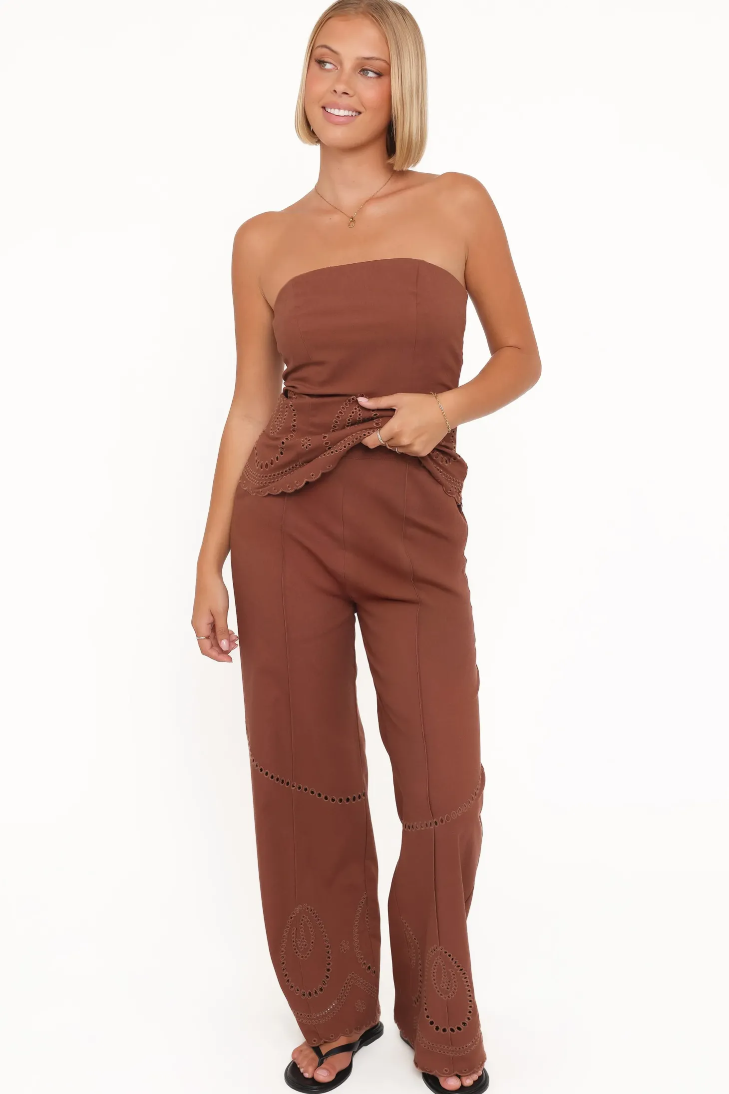 Dalia Eyelet Pant