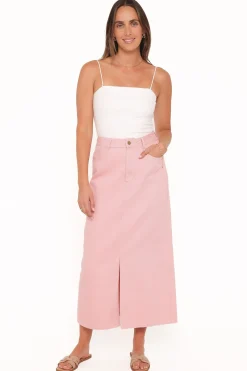 Dana Denim Midi Skirt