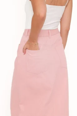 Dana Denim Midi Skirt