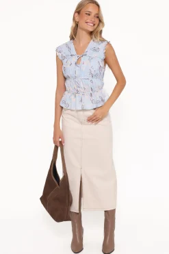 Dana Denim Midi Skirt