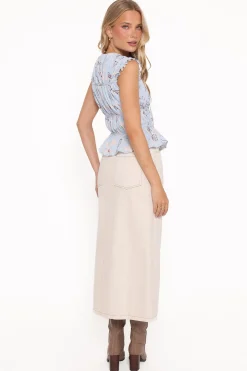 Dana Denim Midi Skirt
