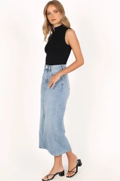 Dana Denim Midi Skirt