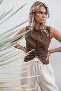 Daniella Linen Vest