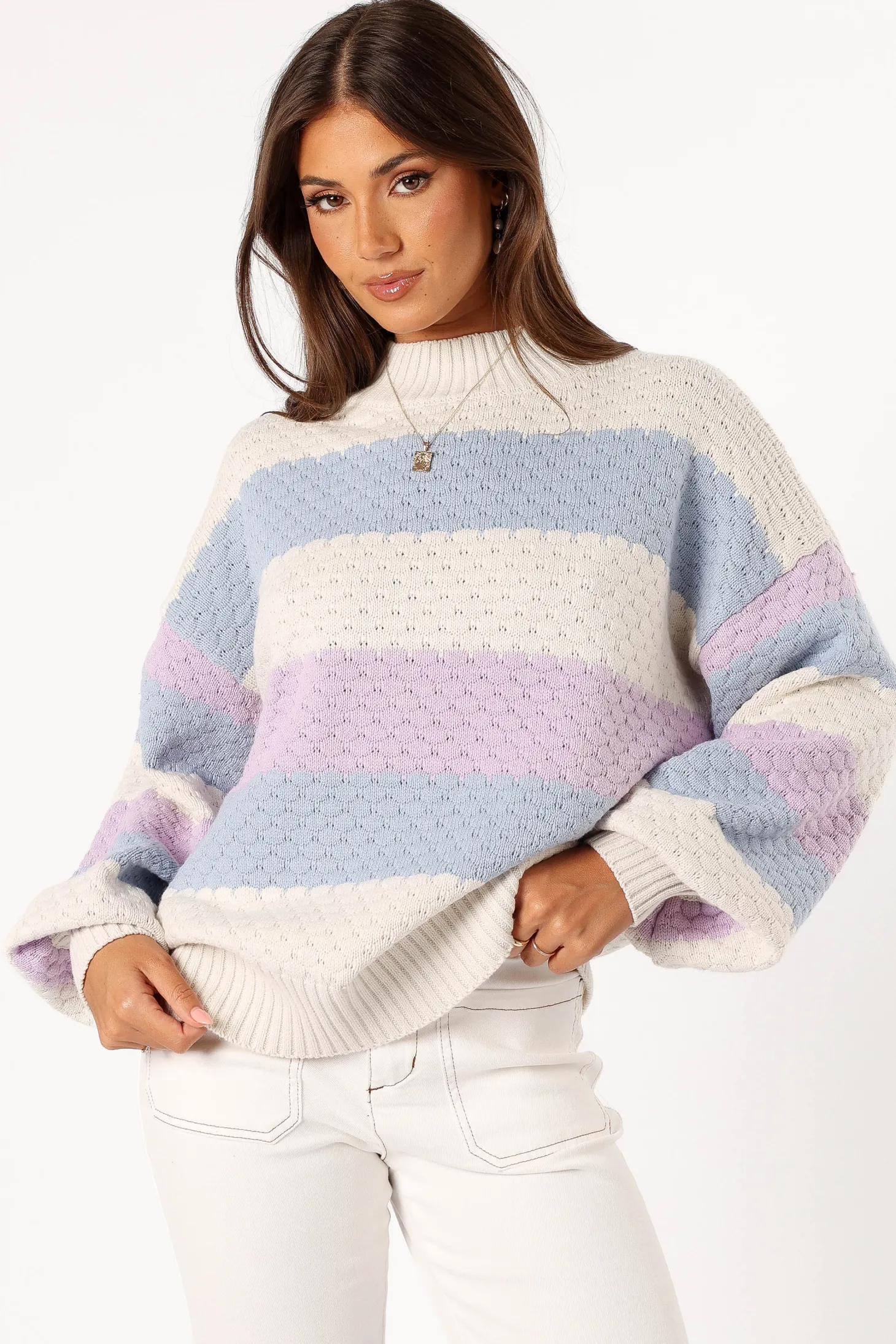Dani Multi Stripe Knit Sweater