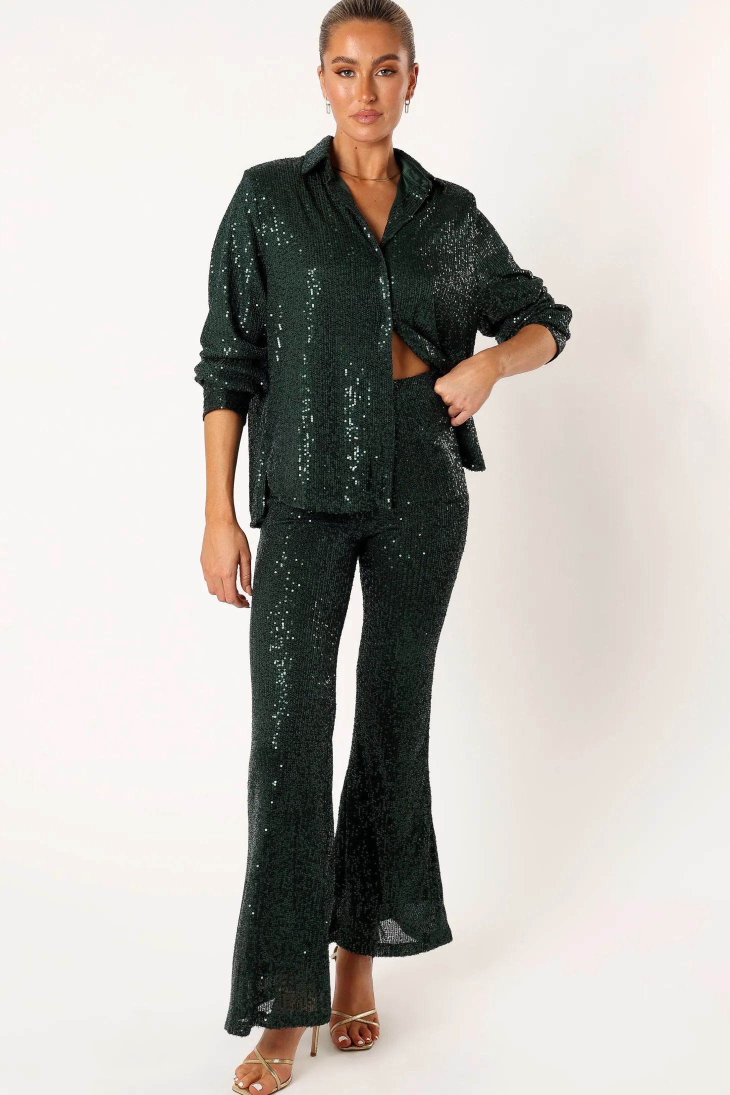 Darcy Sequin Two Piece Pant Set