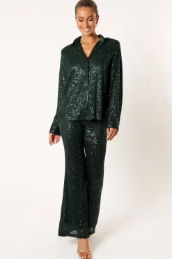 Darcy Sequin Two Piece Pant Set