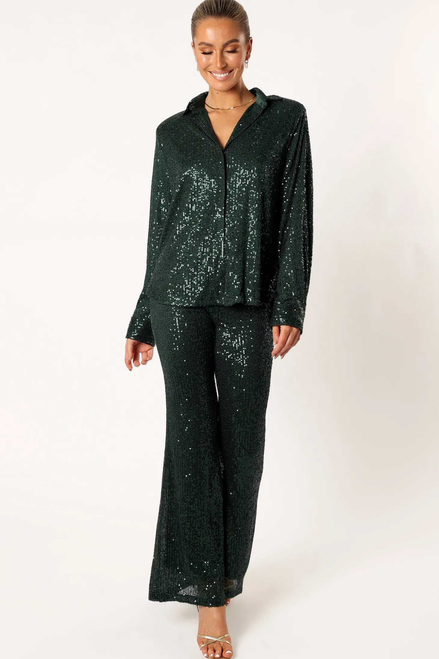 Darcy Sequin Two Piece Pant Set