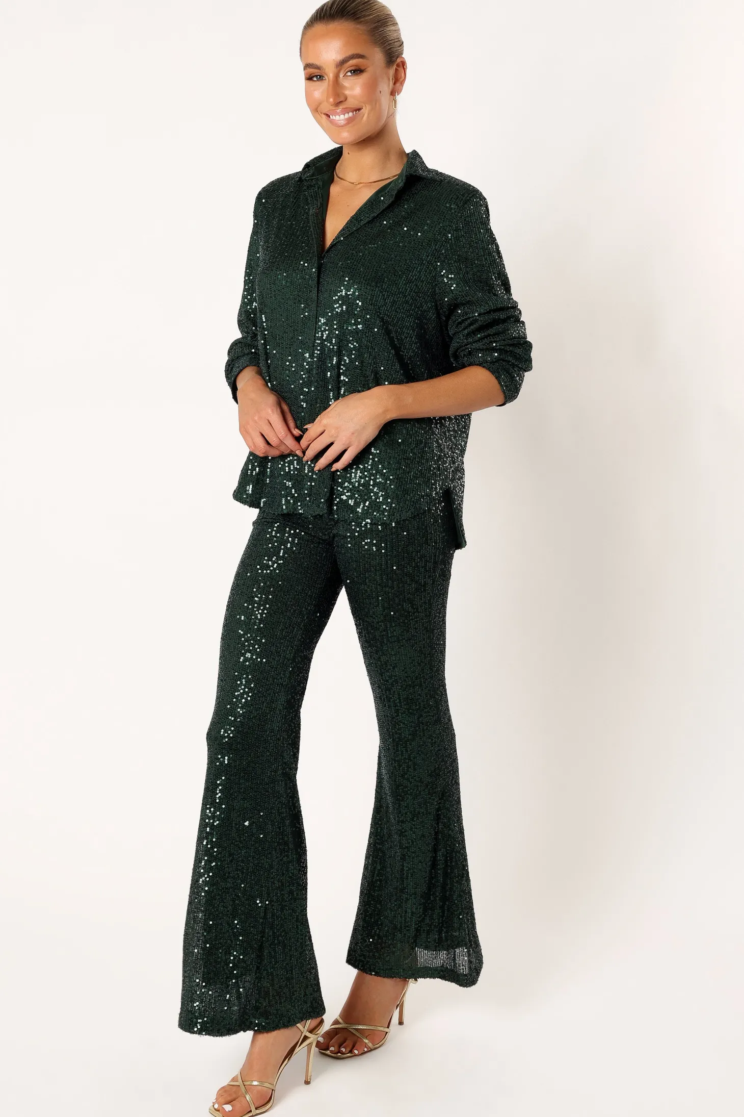Darcy Sequin Two Piece Pant Set