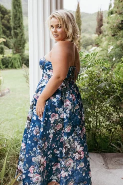 Darina Strapless Midi Dress