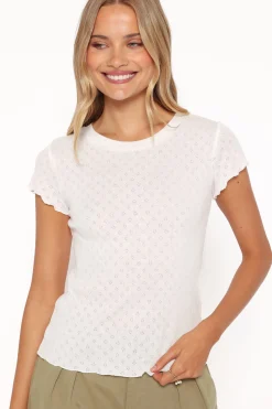 Darla Pointelle Baby Tee