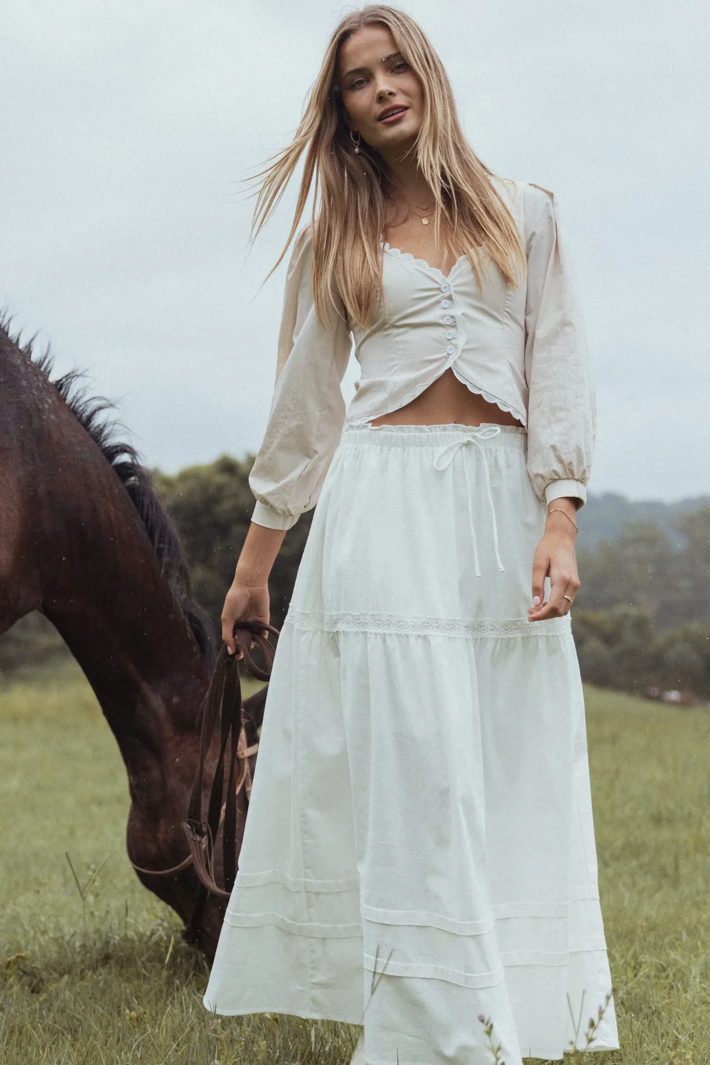 Darlia Tiered Maxi Skirt
