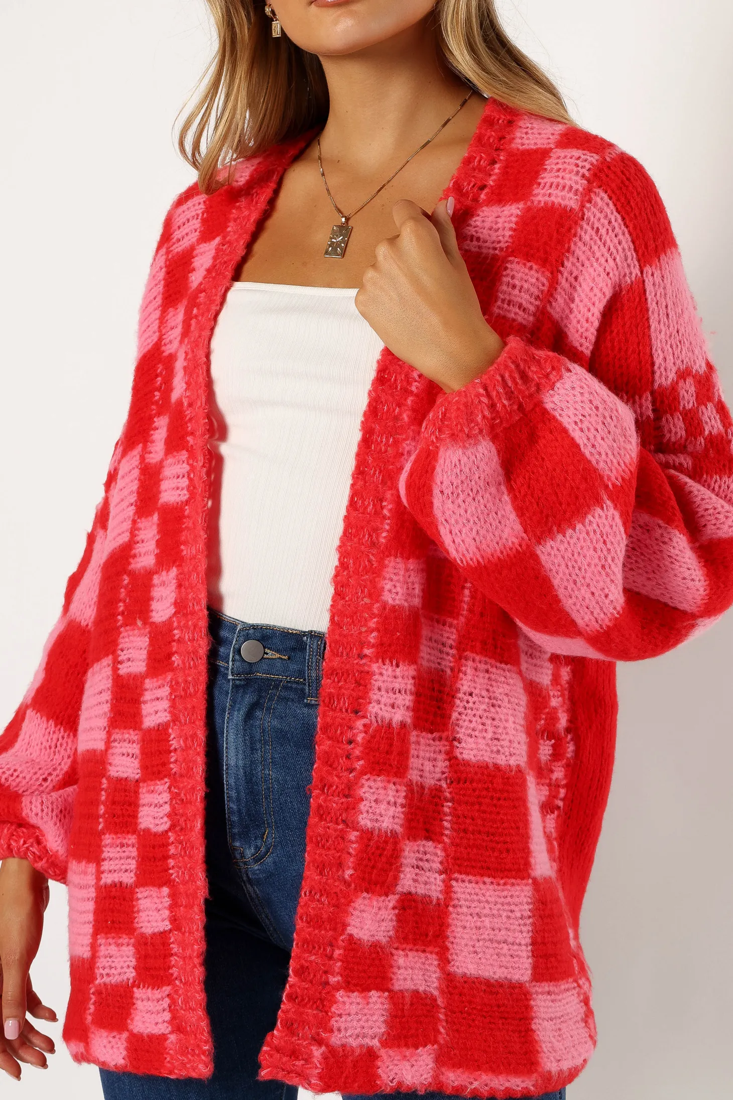 Davina Pattern Open Front Cardigan