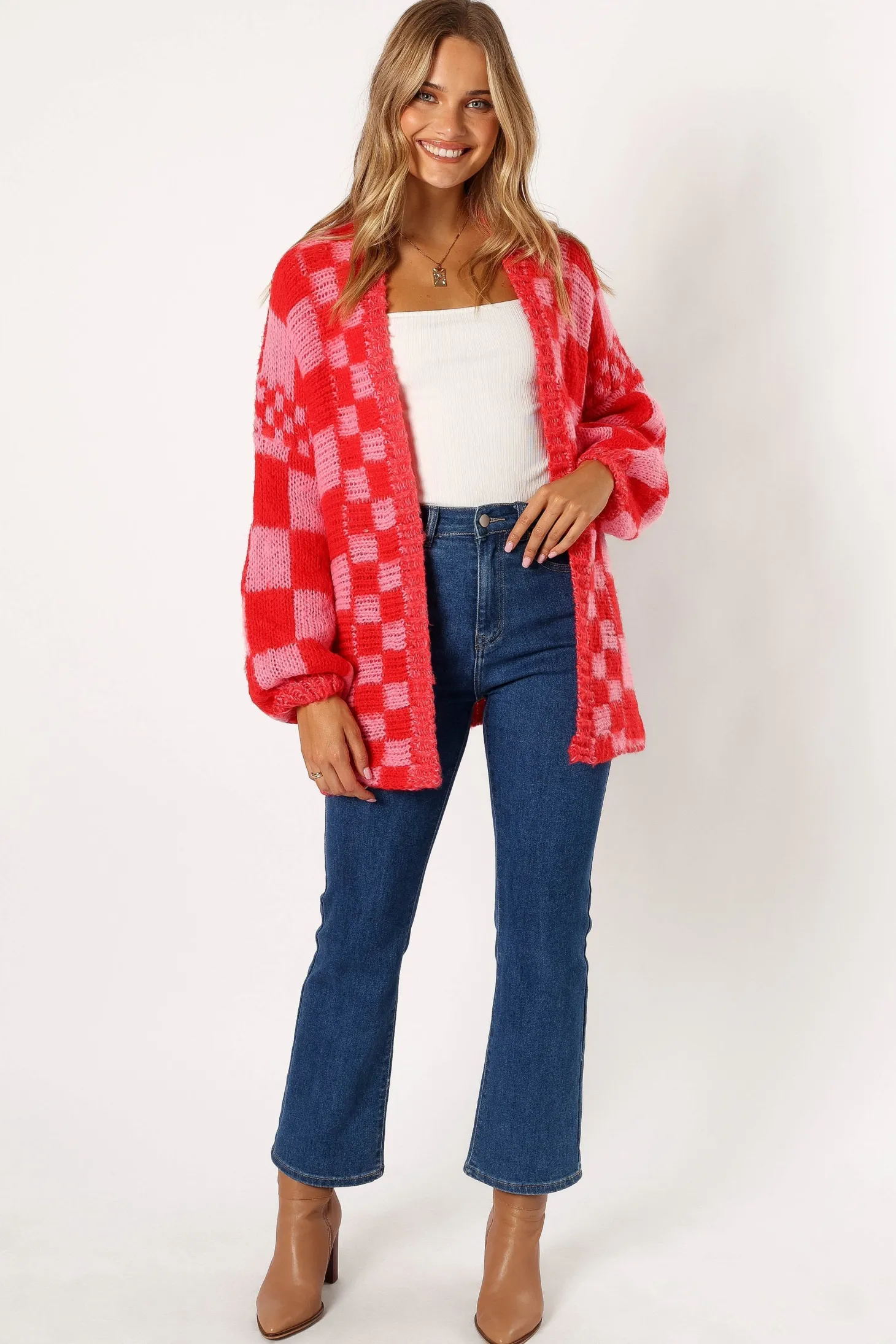 Davina Pattern Open Front Cardigan