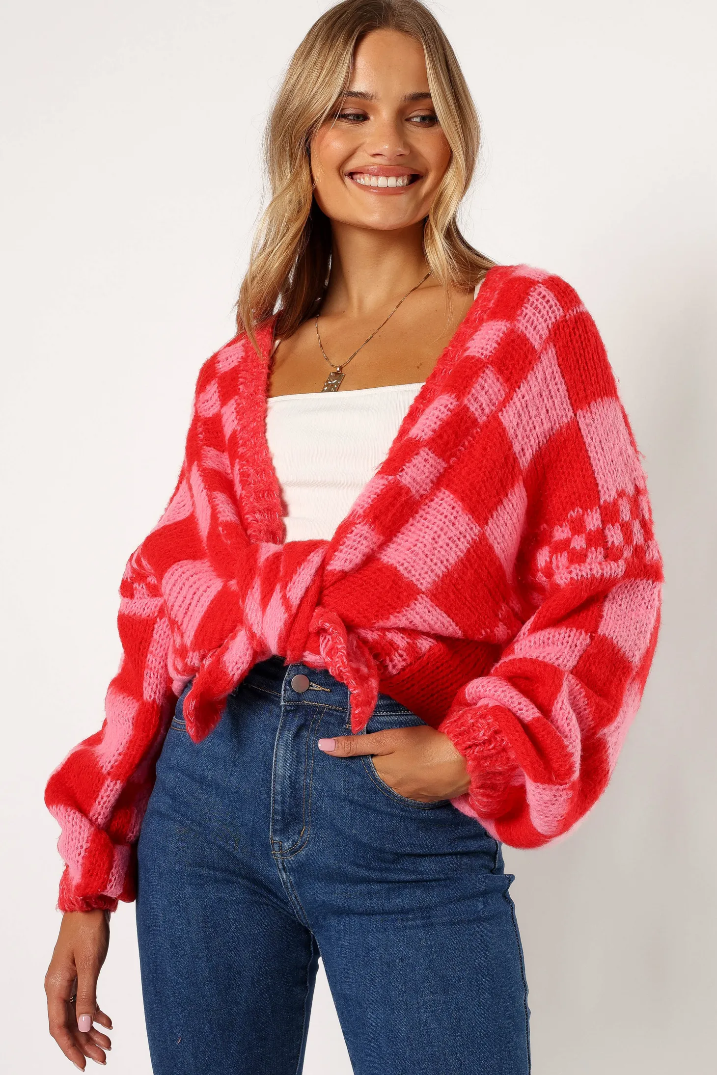 Davina Pattern Open Front Cardigan