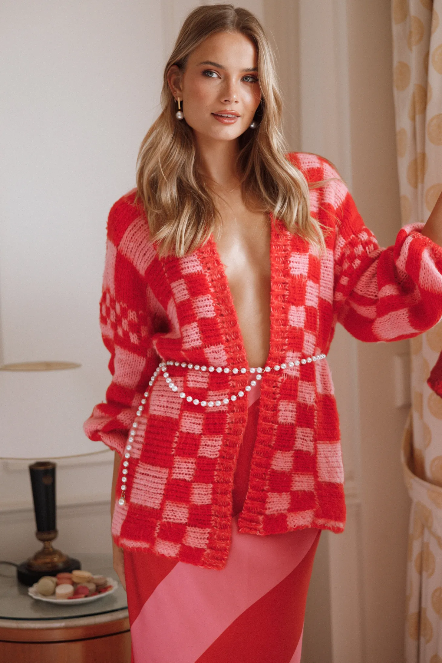 Davina Pattern Open Front Cardigan