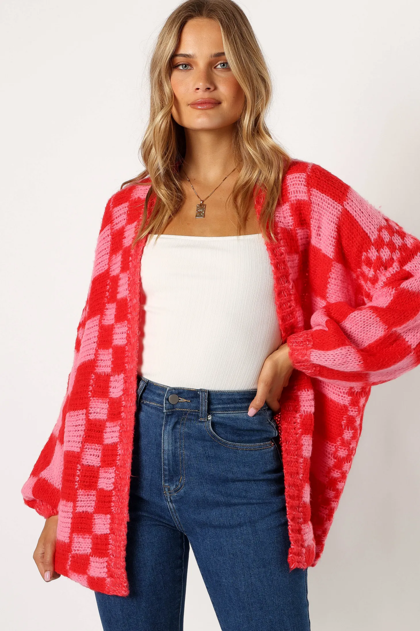 Davina Pattern Open Front Cardigan