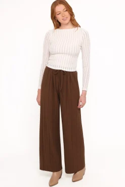 Davis Pleated Knit Pant